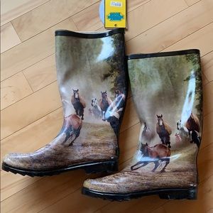 Horse rain boots